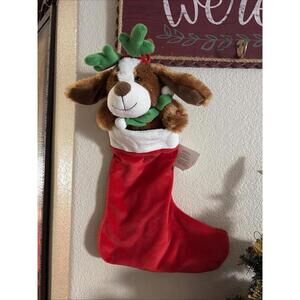 Avon Singing Dog Stocking: Most Wonderful Time Of The Year